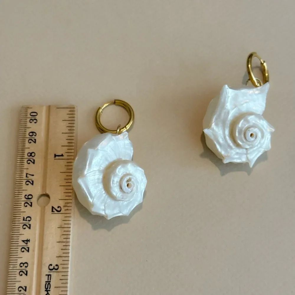 Shell Earrings N1368 - Picture 5 of 5